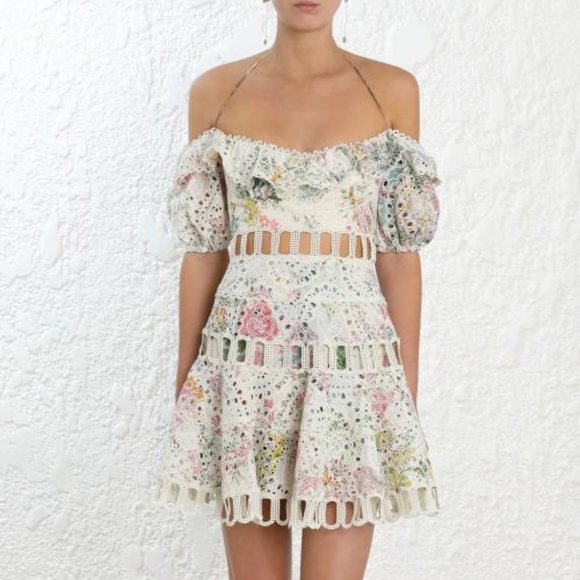 ZIMMERMANN / Heathers Off Shoulder Dress (LONG WEEKEND SALE/ one pc only) - Picture 2 of 12